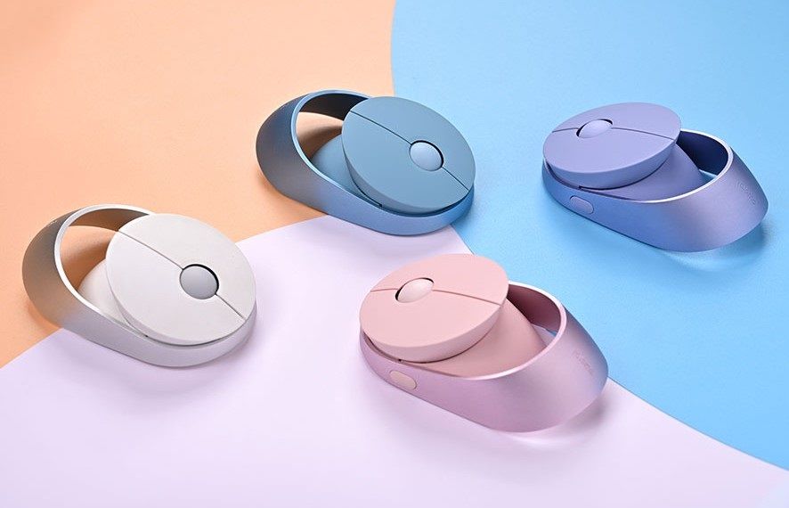Безжична мишка RAPPO, RalemoAir-1 Pink, multi-mode, bluetooth/wireless, розова
