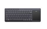 RAPOO Wireless Keyboard, built-in touchpad, K2600, Black