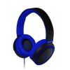 Слушалки Maxell B52 - Blue, стерео жак 3.5mm, микрофон, цвят син/черен 
 - 1