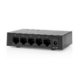 Switch Ethernet, 5-ports, NSWH5P110BK, NEDIS