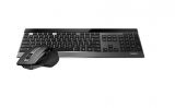Wireless mouse and keyboard, 9500M, RAPOO, Wireless/Bluetooth, USB, black
