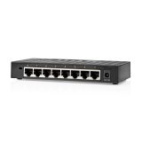 Switch Ethernet, 8-ports, NSWH8P110BK, NEDIS