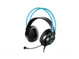Стерео слушалки с микрофон A4TECH, Fstyler FH200U, 2m, USB, черен/син