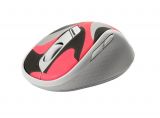 Wireless mouse RAPOO, M500-red, multi-mode, bluetooth/wireless, red/grey