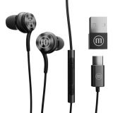 Earbuds, MAXELL, XC1, USB, microphone, black