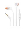 Headphones (plugs) JBL T110 3.5 mm jack 1.1 m cable white - 1