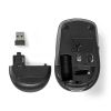 Mouse and keyboard, NEDIS, KBMCW100BKUS, USB, wireless, black - 3