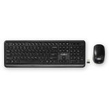 Mouse and keyboard, NEDIS, KBMCW100BKUS, USB, wireless, black