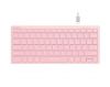 Wireless keyboard, FBX51C-PINK, wireless/bluetooth, A4TECH, pink
