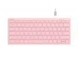 Безжична клавиатура, FBX51C-PINK, wireless/bluetooth, A4TECH, розова
