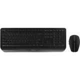 Keyboard and mouse set, CHERRY, JD-7000EU-2, Wireless 2.4 GHz, black
