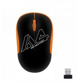 Wireless mouse, А4TECH, G3-300N, 3 button, black/orange