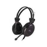 Стерео слушалки с микрофон A4TECH, HU-30, 2m, USB, черни
