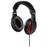 Headphones, HAMA, stereo jack 3.5/6.3mm, 2m cable, black/red