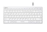 Безжична клавиатура, FBX51C-WHITE, wireless/bluetooth, A4TECH, бяла