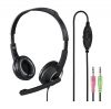 Headset with microphone HAMA, HS-P150, 2m, 3x3.5mm, black
 - 1