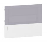 Front plate, 12 modules, build-in, white/grey, MIP30112T, SCHNEIDER ELECTRIC