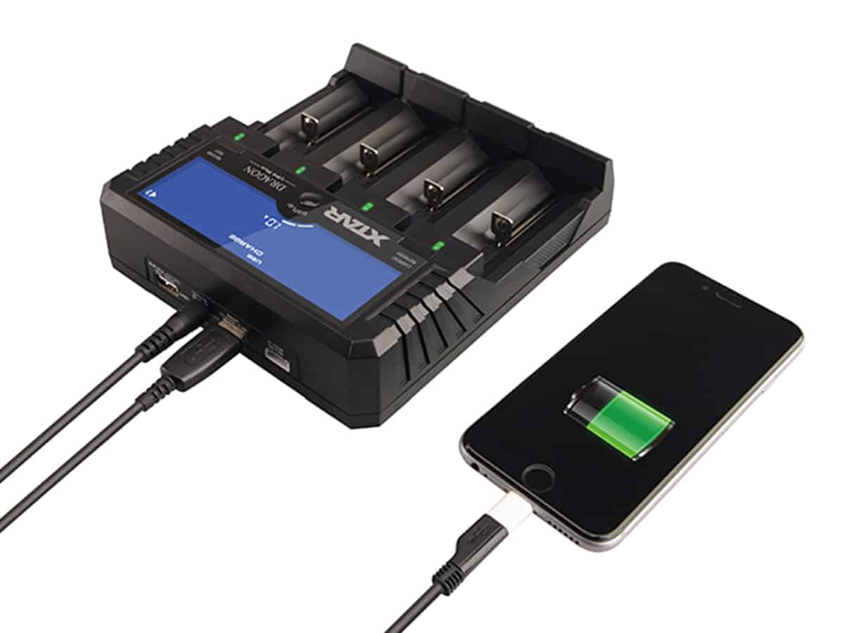 Зарядно устройство за акумулаторни батерии 2xAA/AAA/C/D, XTAR, Dragon VP4 Plus