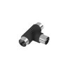 Connector, antenna transition, coaxial cable, RF m - 2xRF f, ZLA0360