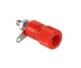 Connector, output, socket for banana plug, red, 12x30mm, GNI0205-1.1-r