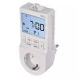 Room thermostat, programmable, for sockets, color white, Emos, P5660SH 
