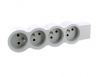 Power strip without cable 4 sockets french shuko 16A 230V white LEGRAND 49497