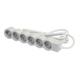 5-way Power Strip, schuko, 5m cord, white, LEGRAND 694571