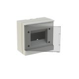 Distribution box, 6 modules, for surface mounting, white, BEW402206, ABB