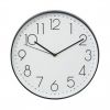 Стенен часовник, пластмаса, ф300mm, кварцов механизъм, бял, Elegance, HAMA-186389
 - 1