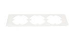 Декоративна рамка, три гнезда, цвят бял, за кабелен канал, KOPOS KOLIN, 8450-13HB