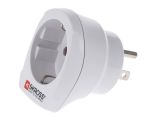 Universal travel adapter plug from EU to USA, white, Scross, SKR1500203E