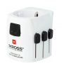 Universal travel adapter plug from EU to World, white, Scross, Pro light, 1103155
 - 1