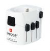Universal travel adapter plug from EU to World, white, Scross, Pro earth, 1103145
 - 1