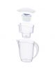 Water filter jug with 1 filter cartridge, 2.4l, white - 2