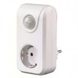 Wall socket plug adapter, 16A, 250VAC, PIR, white, HAMA-108854