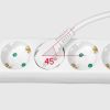 3-way power strip, 5m cable, with switch - 3