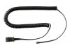 Телефонен кабел RJ14 QD спираловиден-разтегателен черен DN1008 HAMA - 1