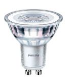 LED лампа, 3.5W, GU10, 230VAC, 265lm, 3000K, топло бяла, стъкло, PHILIPS