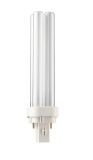 Fluorescent Lamp, PL-C, G24D-2, 18W, 220VAC, 6500K, cool white , 2P, Philips