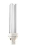 Fluorescent Lamp, PL-C, G24D-2, 26W, 220VAC, 6500K, cool white , 2P, Philips