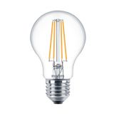 LED филамент лампа, 6W, E27, А60, 220VAC, 806lm, 2700K, Philips