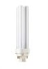 Fluorescent Lamp, PL, G24Q-1, 13W, 220VAC, 4000K, natural white , 4P, Philips 
