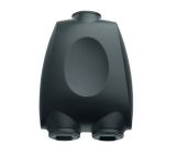 Дигитален аудио оптичен адаптер 205179, TosLink женски - 2 x TosLink женски, черен