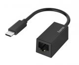 Adapter USB type C/M - RJ45/F, 1000Mbps, 0.2m, black