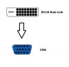 Преход DVI/M - VGA/F  - 3