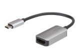Преход USB type C/M - HDMI/F, 4K, 0.2m, сив