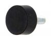 Rubber foot, ф20x10mm, anti-vibration, M6, black, with bolt