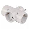 3-way Plug In Socket Extender with earthing (schuko), 10A,230VAC, white, P00242, Emos
 - 1