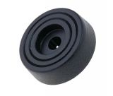 Plastic foot, ф20.8x6.4mm, for loudspeaker, opening 8mm, black