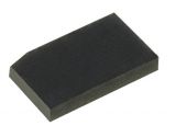 Rubber foot, 9.9x6x1.6mm, universal, black, self-adhesive